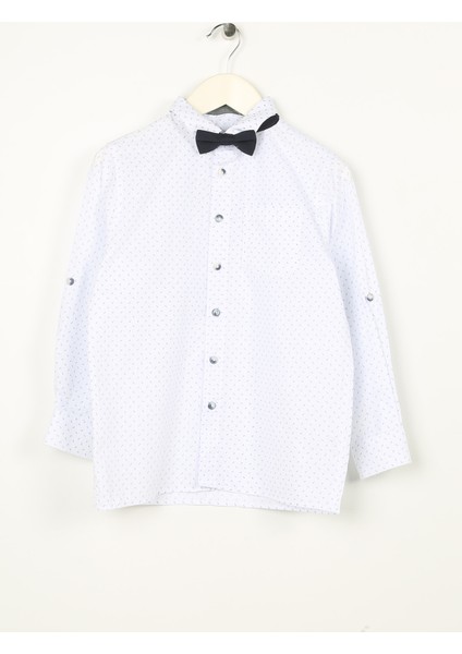 Erkek Çocuk Gömlek Siyah - Beyaz 3SKB60015TW
