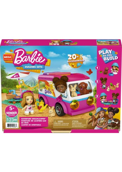 GWR35 Mega™ Bloks, Barbie'nin Mega Karavanı, 123 Parça, +5 Yaş