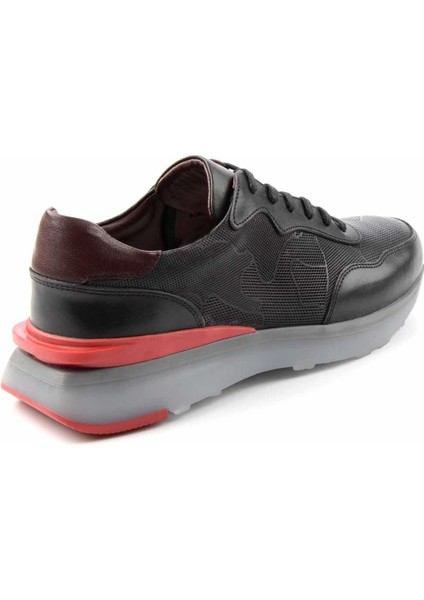 Siyah Leather Erkek Sneaker E01556925003