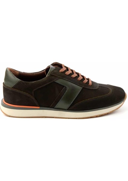 Haki Nubuk Leather Erkek Sneaker E01556090801