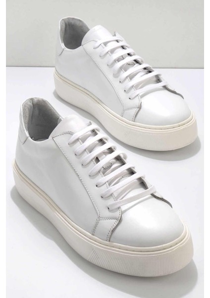 Beyaz Leather Erkek Sneaker E01194472703