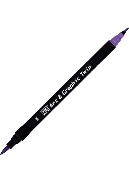 Art&graphic Twin Çift Uçlu Keçe Grafik Kalemi 6 Violet