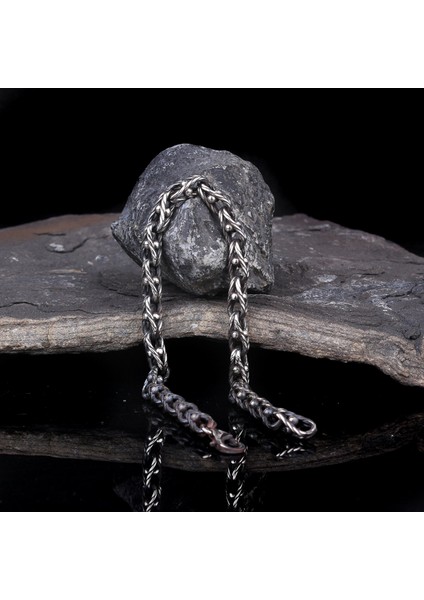 925 Ayar Gümüş Örgü Desen Motifli Erkek Bileklik fiyatları