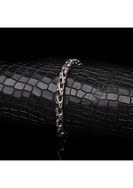 925 Ayar Gümüş Örgü Desen Motifli Erkek Bileklik modelleri