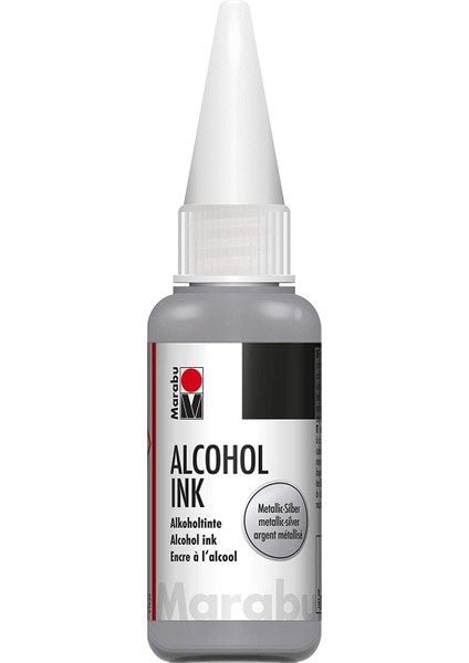 Alcohol Ink Alkol Bazlı Mürekkep 20ML N:782 Metallic Silver