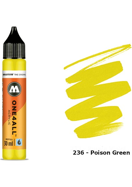 Akrilik Refill 30ML N:236 Poison Green