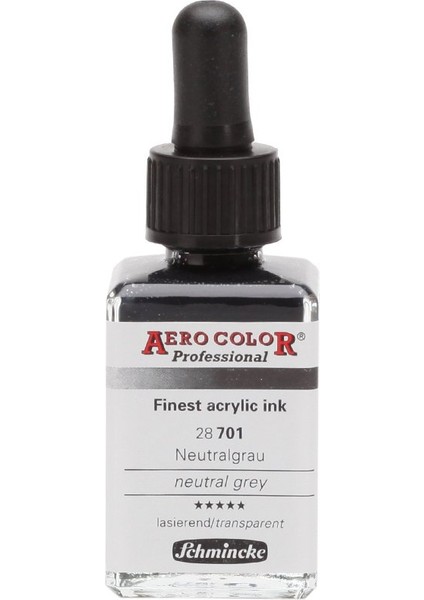 Aero Color Airbrush Akrilik Mürekkep 28ML 701 Neutral Grey