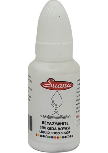 Sıvı Gıda Boyası Beyaz 20 ml