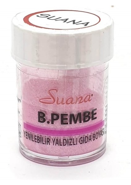 Yenilebilir Yaldızlı Bebek Pembe Toz Gıda Boyası 5 gr