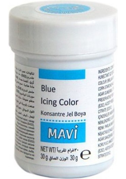 Mavi Jel Gıda Boyası 30 gr