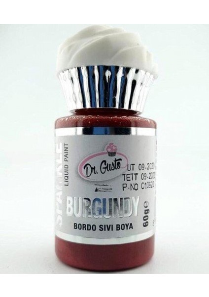 Metalik Sıvı Boya Bordo 60 gr