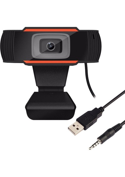 POWERMASTER PM-2435 TAK ÇALIŞTIR 5 MP MİKROFONLU 720P USB WEBCAM