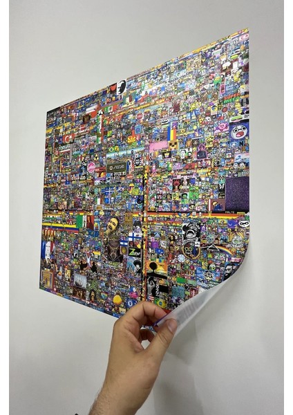 Statik Tutunma Özellikli R/plance Hatıra Poster 100X150 cm