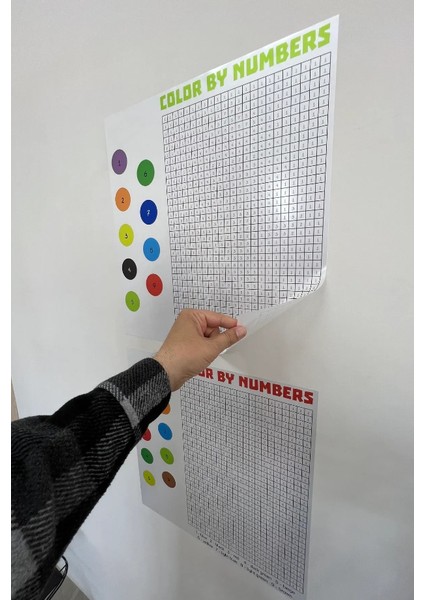 Statik Tutunma Özelliği Boyama Çalışması 2'li (Kutu Boyama) 50X50