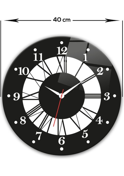Cam Saat | Classic Black | ÇAP40CM fırsatları