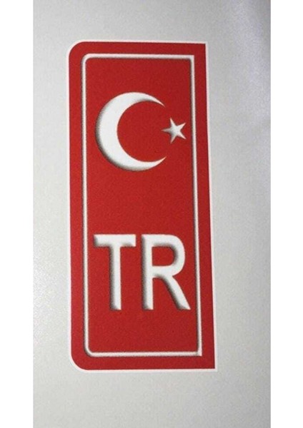 Tr Plaka Stıcker 2'li - Türkiye Plaka Stıcker - Türkiye Plakalık Stickeri