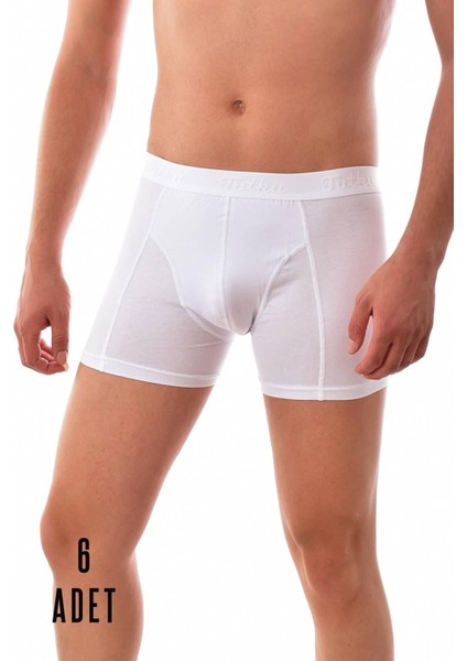 Paket 6'lı 0114 Likralı Erkek Boxer