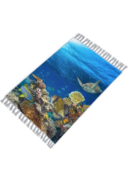 Zethome Aquarium Banyo Paspas Ve Tek Kanat Duş Perdesi 1x180x200 Cm Set