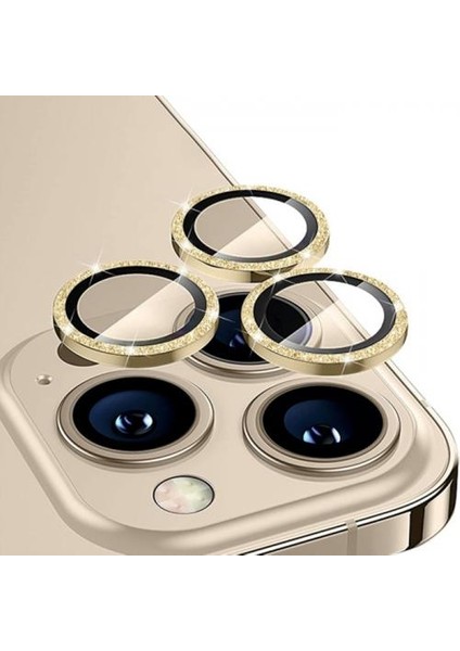 Diamond Taş Işlemeli iPhone 14 Pro-14 Pro Max Kamera Koruyucu Lens, 0.2mm 5 Katmanlı Kırılmaz