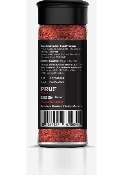 Acı Pul Biber 40 Gr. Cam Şişe