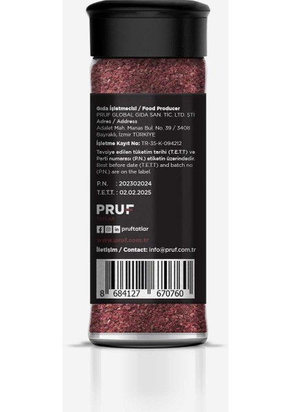 Sumak 50 Gr. Cam Şişe