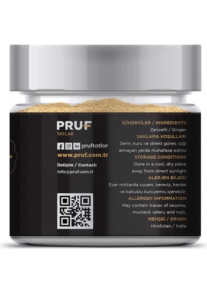 Zencefil Toz 140 gr. Cam Kavanoz modelleri