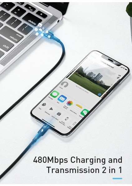 Iphone 14 13 12 11 Pro Max Şarj Kablosu Ultra Hızlı 1 mt 18W Type-C To Iphone Şarj Kablosu Veri Aktarım Kablosu