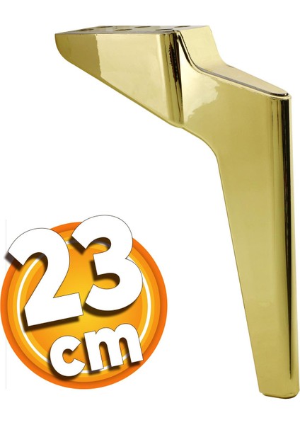 Logan Lüks Mobilya Kanepe Sehpa Tv Ünitesi Koltuk Ayağı 23 Cm Gold Altın Baza Ayakları