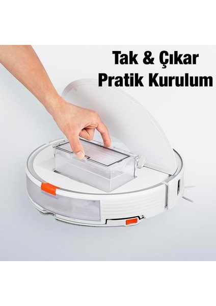 2 Adet Roborock S7, T7S, T7S Plus ve G10 Robot Süpürge Filtresi