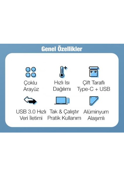 5in1 Ype-C + USB Girişli Çevirici Çoğaltıcı Hub USB 3.0 Hızlı Veri Aktarım Tak Çalıştır