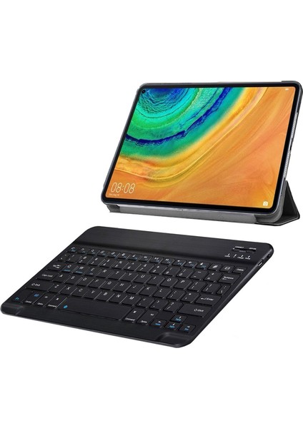 Huawei Matepad Pro 10.8 Inch Tablet 2in1 Set Delüx Leather Standlı Kılıf + Bluetooth Klavye - AL8108
