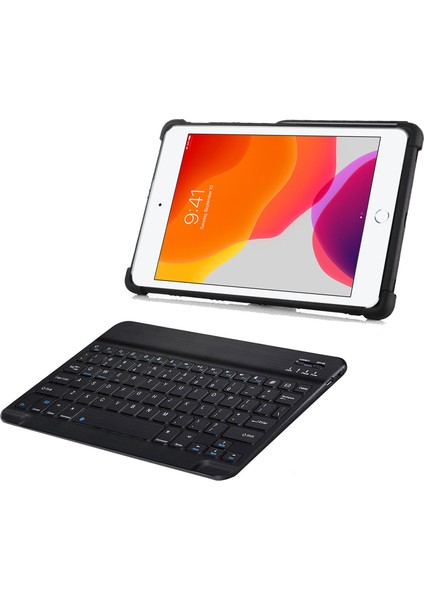 iPad Air 2 2in1 Set Standlı Silikon Kılıf + Bluetooth Klavye - AL8107