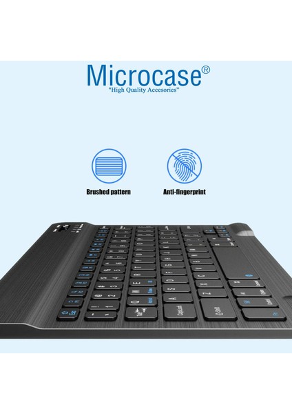 Huawei Mediapad T5 10.1 Inch 2in1 Set Standlı Silikon Kılıf + Bluetooth Klavye - AL8107