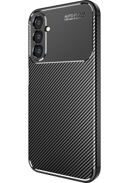 Samsung Galaxy A34 Karbon Desenli Silikon Sağlam Voyonero
