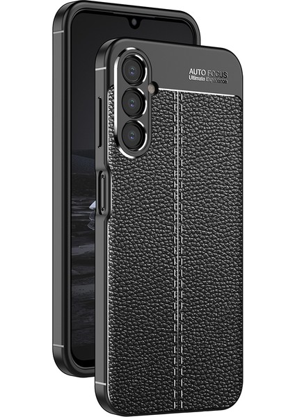 Samsung Galaxy A14 Deri Görünümlü Silikon Kılıf Voyo Kapak