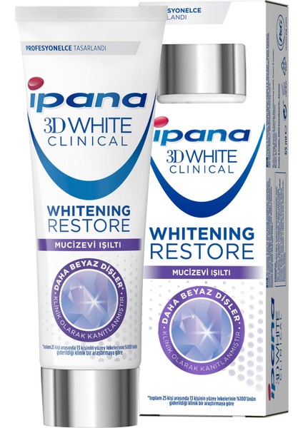 Ipana 3D White Clinical Mucizevi Işıltı 65 ML Beyazlık