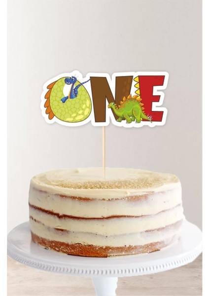 Dinazor Temalı One (1) Pasta Süsü *kalın Kağıt