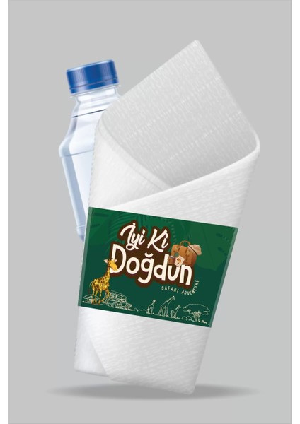 Safari Temalı Peçete Sargısı 16'lı