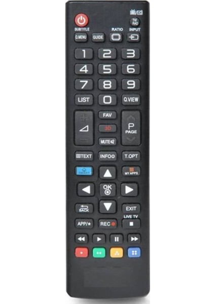 RM-L1162 Kısa Smart-My Apps Tuşlu Lcd/led Tv Kumandası