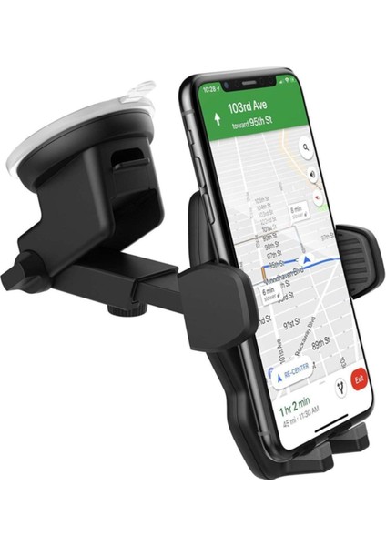 Uzayan Ayarlanabilen Başlıklı Universal Vakumlu Telefon Tutucu Otomobil Araç Oto Siyah modelleri