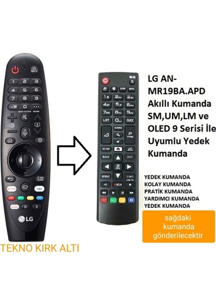 Lg Tv Kumandası Turn LCD Tv Kumandası-Info Tuş