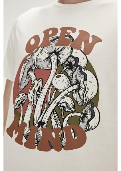 OPEN MIND T-SHIRT LACİVERT Erkek T-Shirt 23.01.07.014-C108