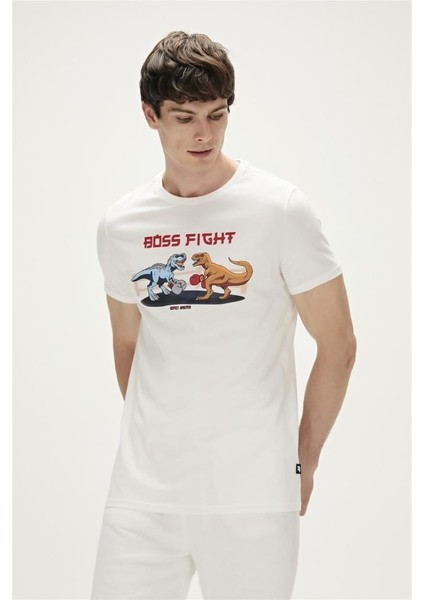 BOSS T-SHIRT PEMBE Erkek T-Shirt 23.01.07.020-C04