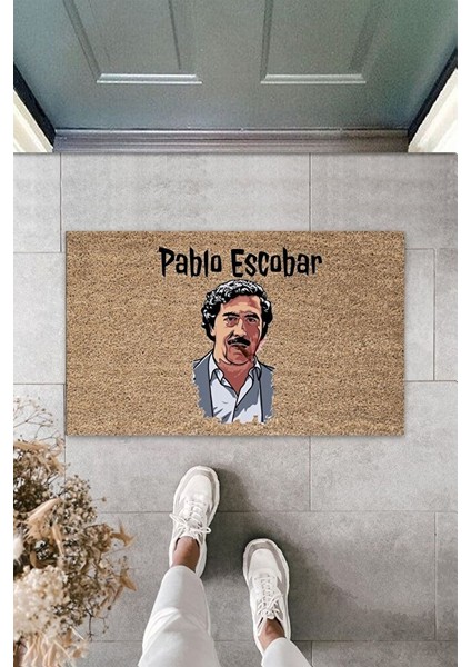 Modern Dijital Baskı - Kahverengi Pablo Paspas - Kapı Önü Paspası