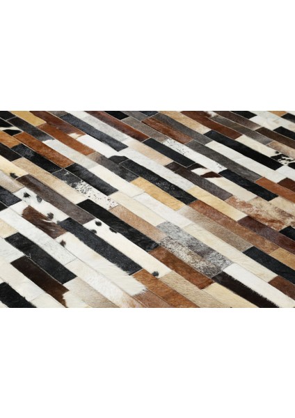 Çok Renkli Doğal Dana Derisi Halı 80 x 150 cm fırsatları