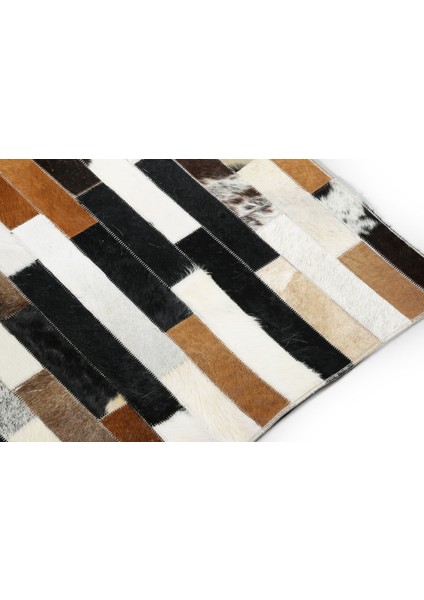Çok Renkli Doğal Dana Derisi Halı 120 x 180 cm modelleri