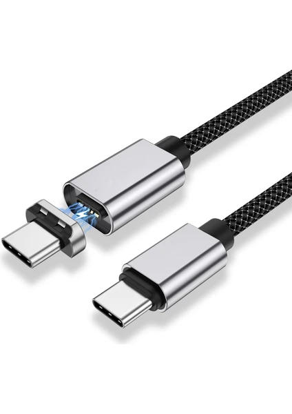 Pd 100W USB C USB Type Manyetik Kablo 5A Hızlı Şarj USB C Kablosu (Yurt Dışından)