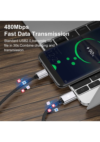 Pd 100W USB C USB Type Manyetik Kablo 5A Hızlı Şarj USB C Kablosu (Yurt Dışından)