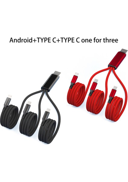 3'ü 1 Arada 2A Şarj Kablosu Konnektörü Çift Type/micro USB Standartbağlantı Noktası Adaptörü (Yurt Dışından)