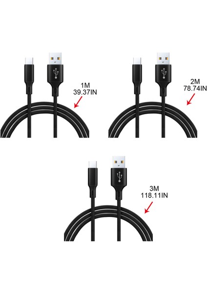 Senkronizasyon Veri Aktarımı Kablosu Akıllı Telefon Tablet Type C Naylon Örgülü Şarj Kablosu (Yurt Dışından)